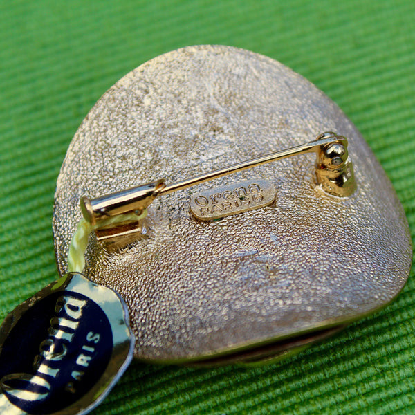 Orena Paris Sphere Brooch in Gold and Copper