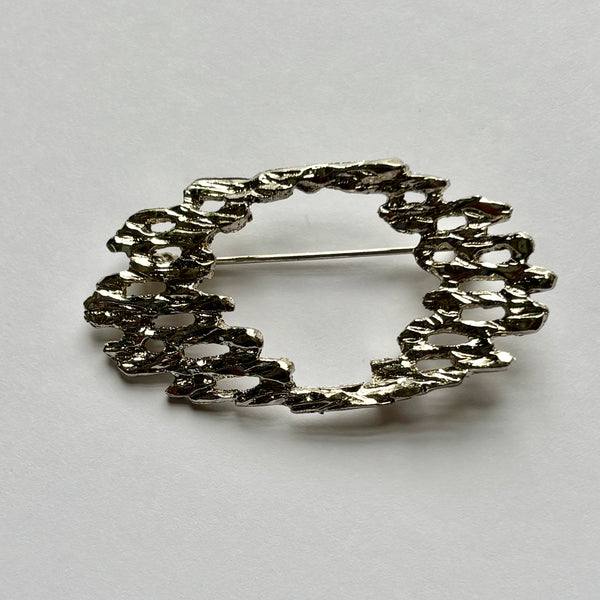 Silver Echo Brooch