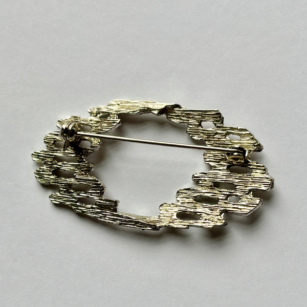 Silver Echo Brooch