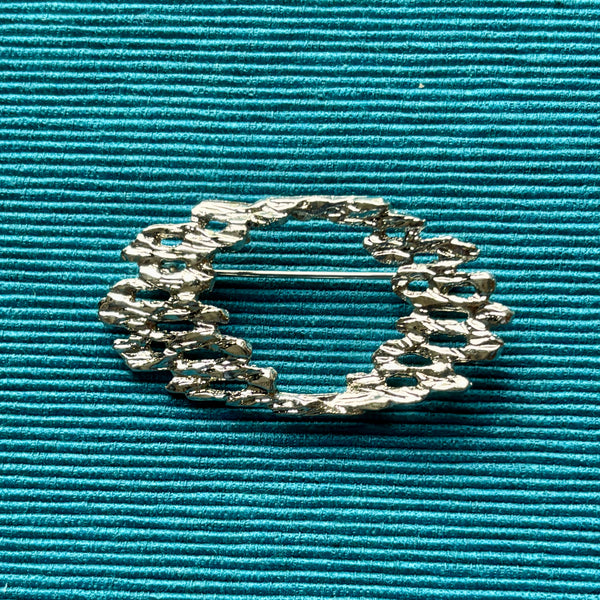 Silver Echo Brooch