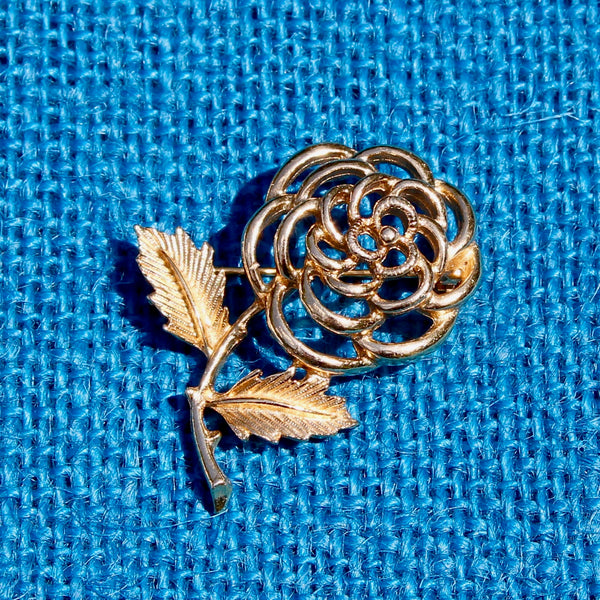 1960s Sarah Coventry Deconstructed Rose Brooch