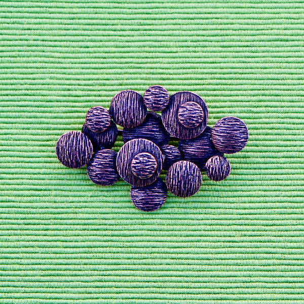 Copper Circles Brooch