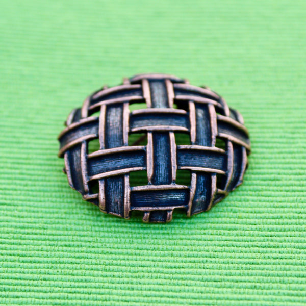 Copper Basket Brooch