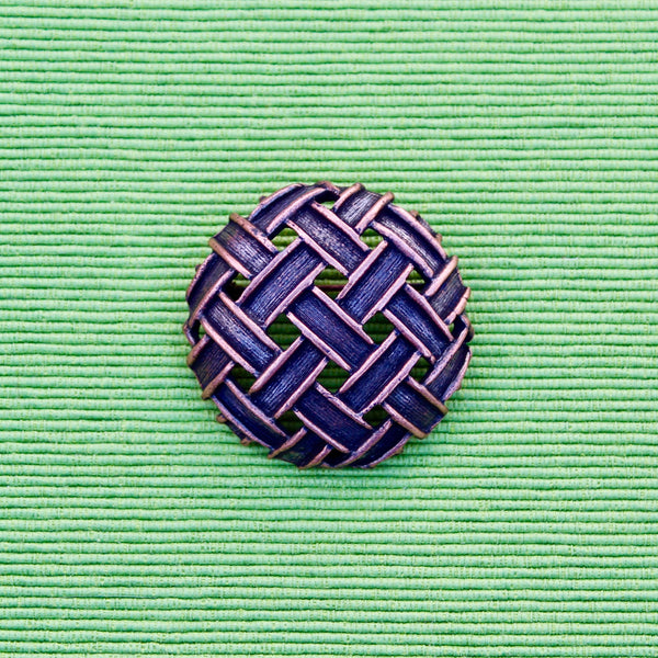 Copper Basket Brooch