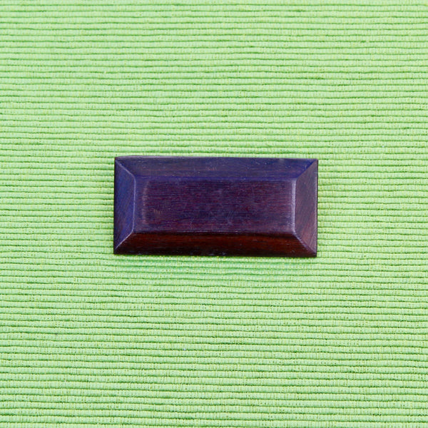 Wooden Rectangle Brooch
