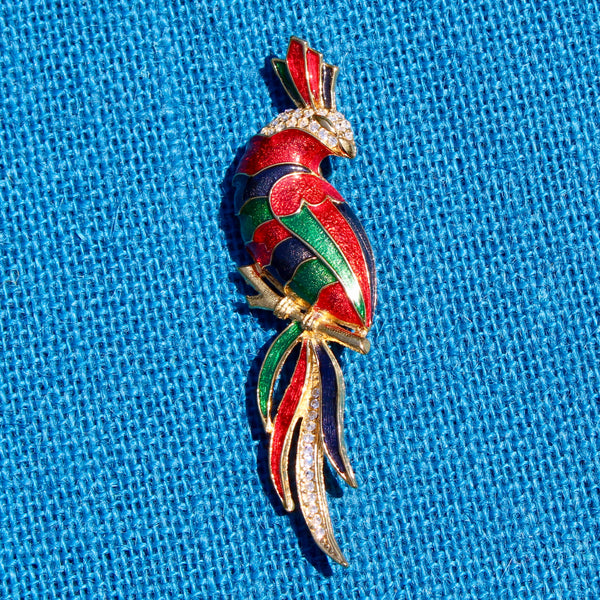 Colourful Cockatoo Brooch