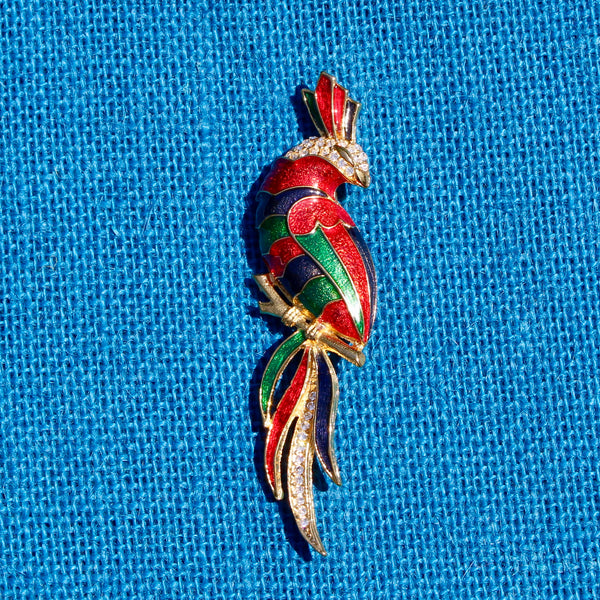 Colourful Cockatoo Brooch