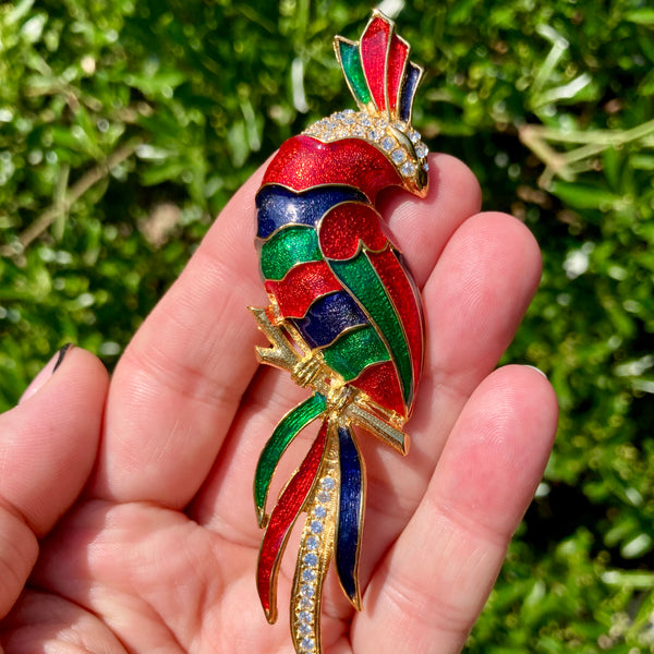 Colourful Cockatoo Brooch