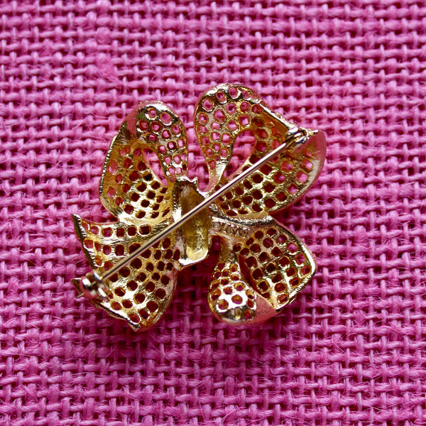 Lisner Ribbon Brooch