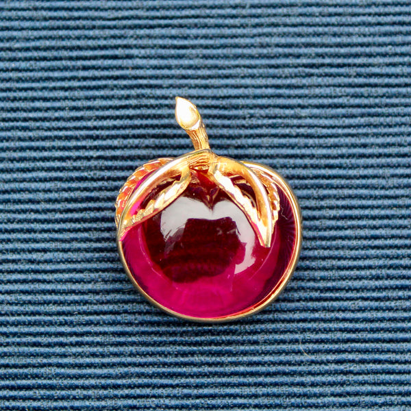 Sarah Coventry Cherry Brooch with Earrings