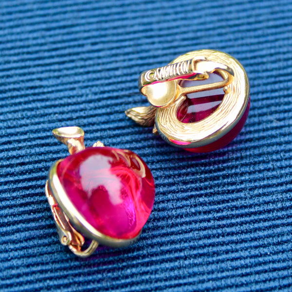 Sarah Coventry Cherry Brooch with Earrings