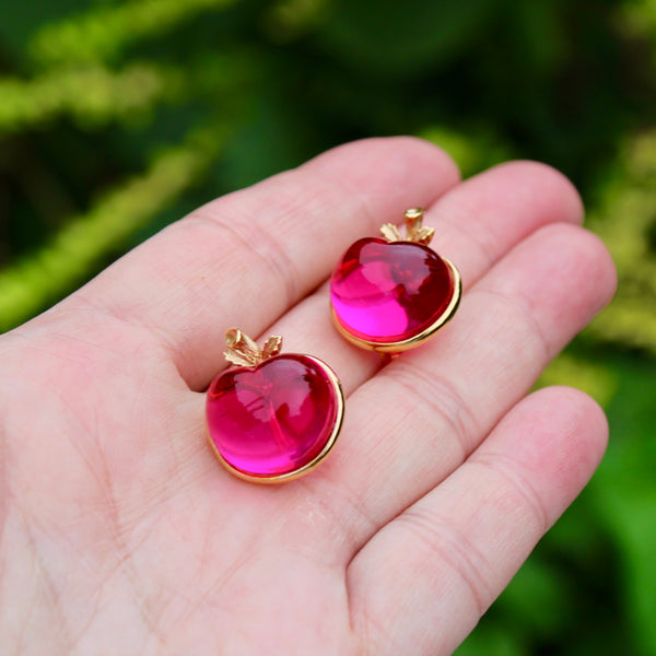 Sarah Coventry Cherry Brooch with Earrings