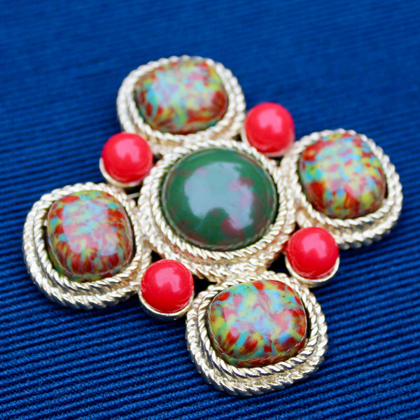 Sarah Coventry Mosaic 1963 Brooch