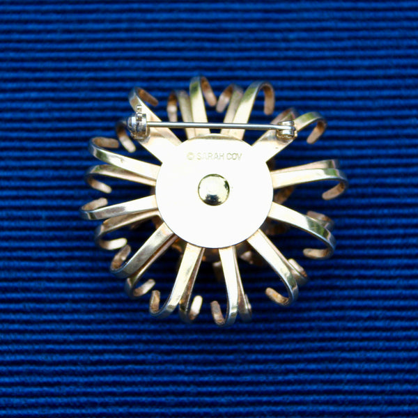 Sarah Coventry Mystic Rivoli Blue Brooch 1969