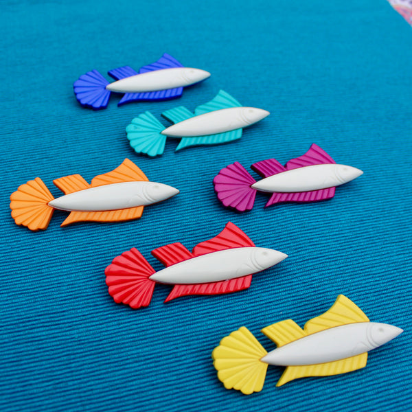 Colourful Fish Brooches