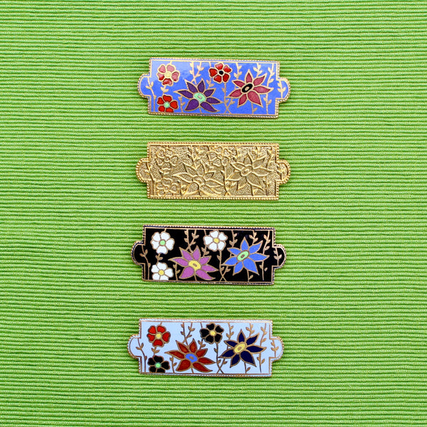 Floral Enamel Brooch