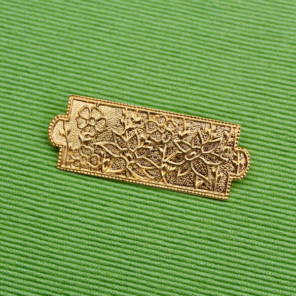 Floral Enamel Brooch