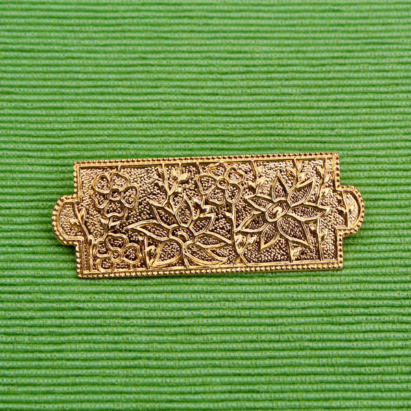 Floral Enamel Brooch