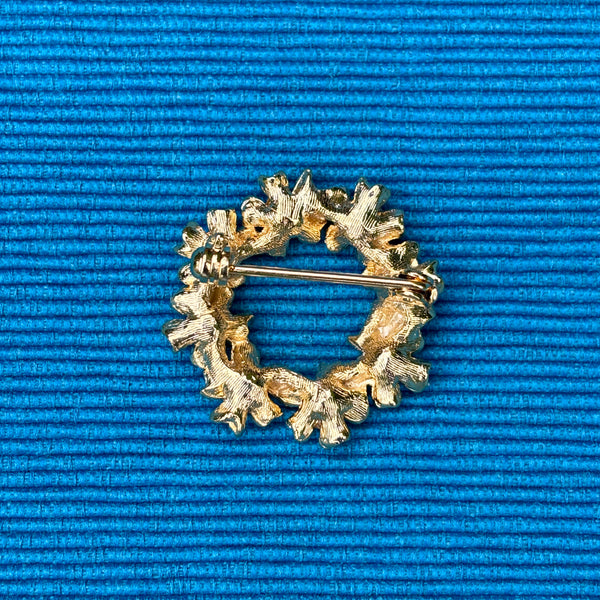 Blue Wreath Brooch