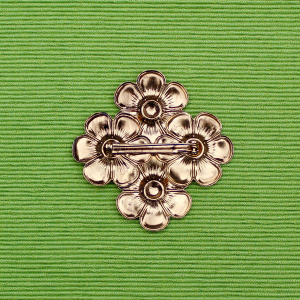 Bronze Floral Brooch