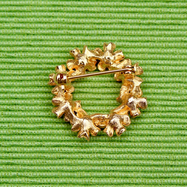 Topaz Wreath Brooch