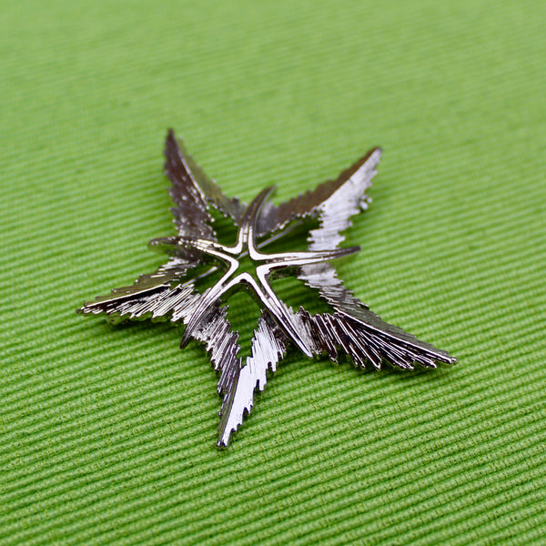 Double Silver Starfish Brooch