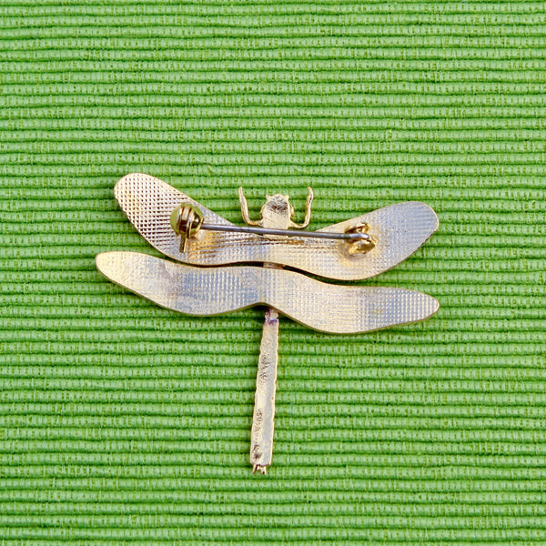 Cloisonné Enamel Dragonfly Brooches