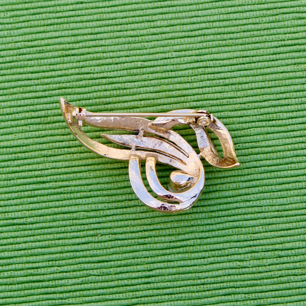Pearl Twist Stripe Brooch