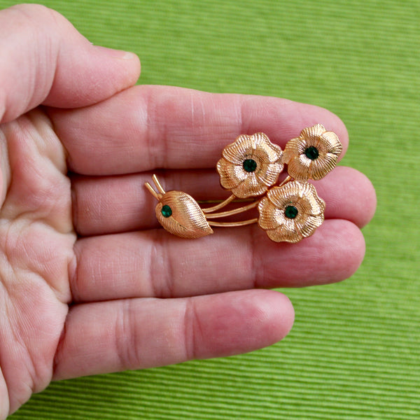 Rose Gold Art Deco Revival Brooches