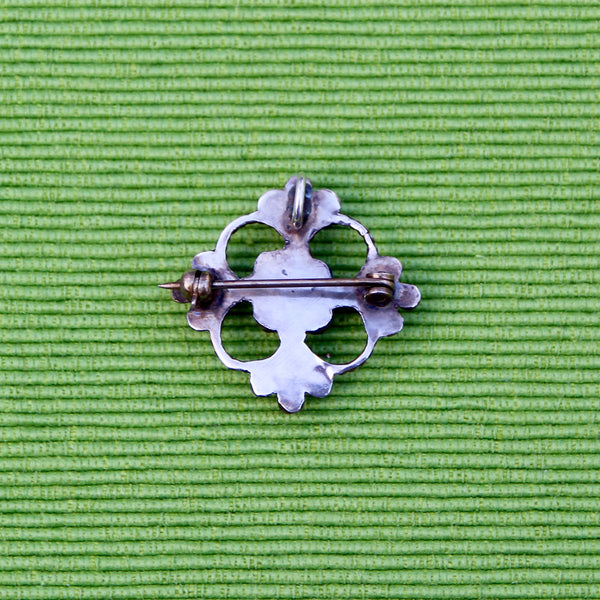 Silver and Turquoise Pin