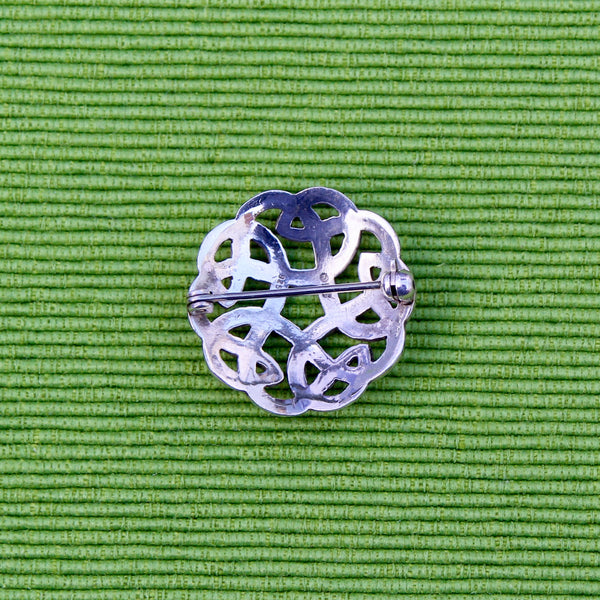 Sterling Celtic Knot Brooch