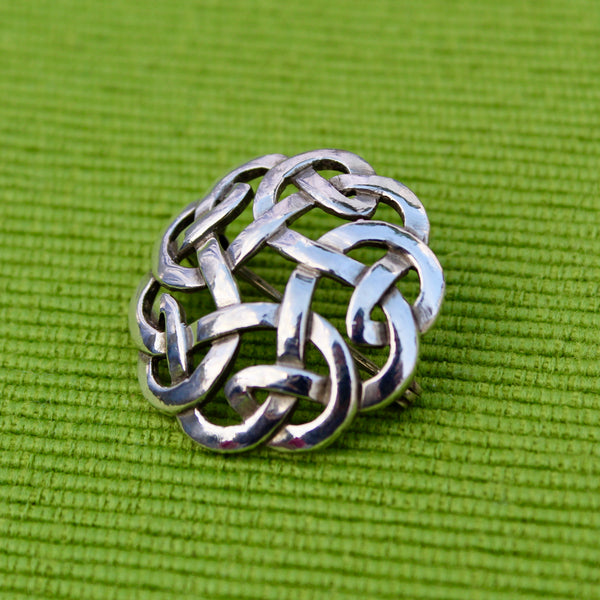 Sterling Celtic Knot Brooch
