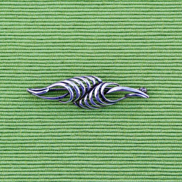 Andreas Daub Sterling Silver Modernist Brooch