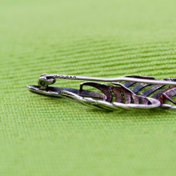 Andreas Daub Sterling Silver Modernist Brooch