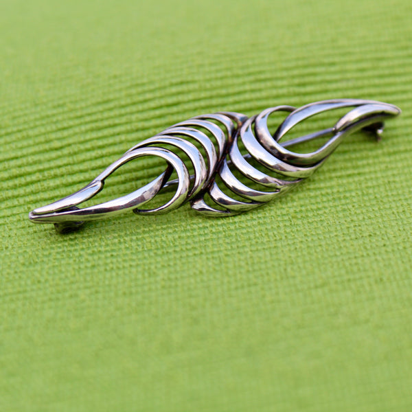 Andreas Daub Sterling Silver Modernist Brooch