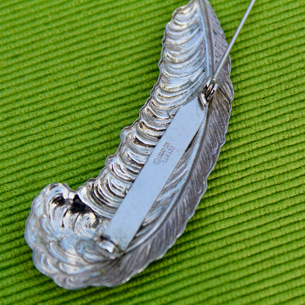 Sarah Coventry Feather Brooch 1970s