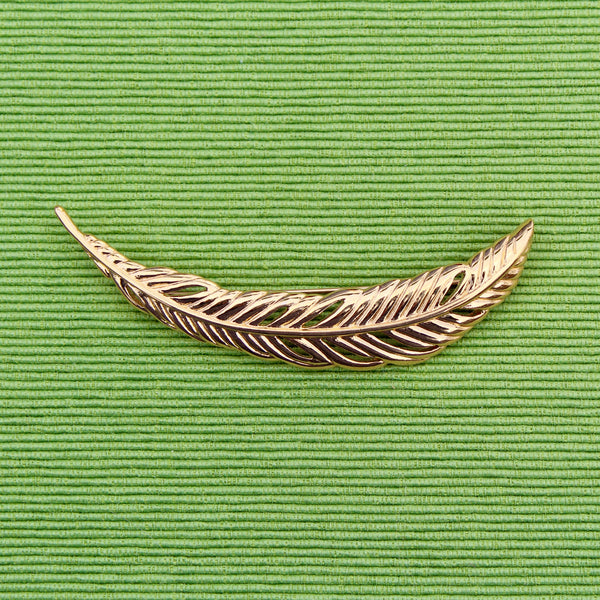 Monet Feather Brooch