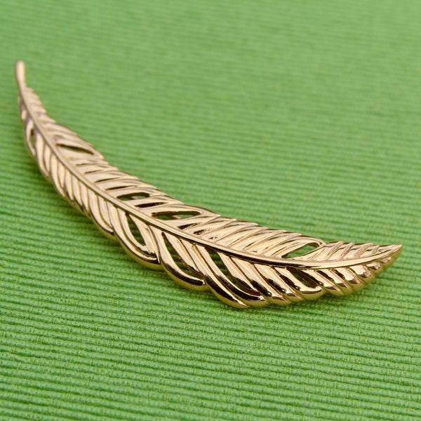 Monet Feather Brooch