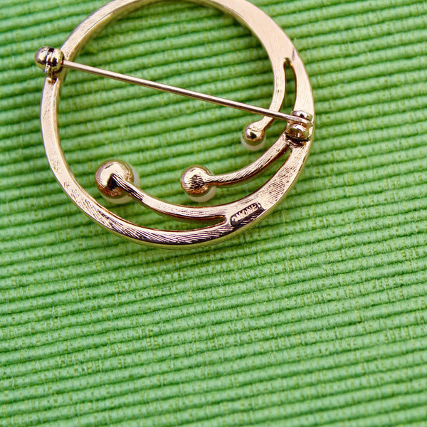 Monet Triple Pearl Ring Brooch