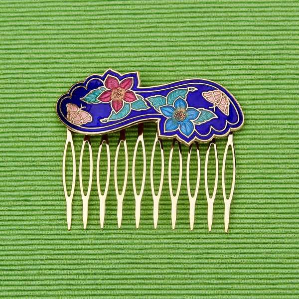 Cloisonné Twist Hair Comb