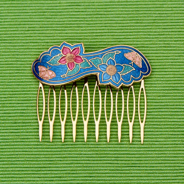 Cloisonné Twist Hair Comb