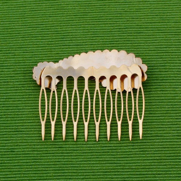 Cloisonné Paisley Hair Comb