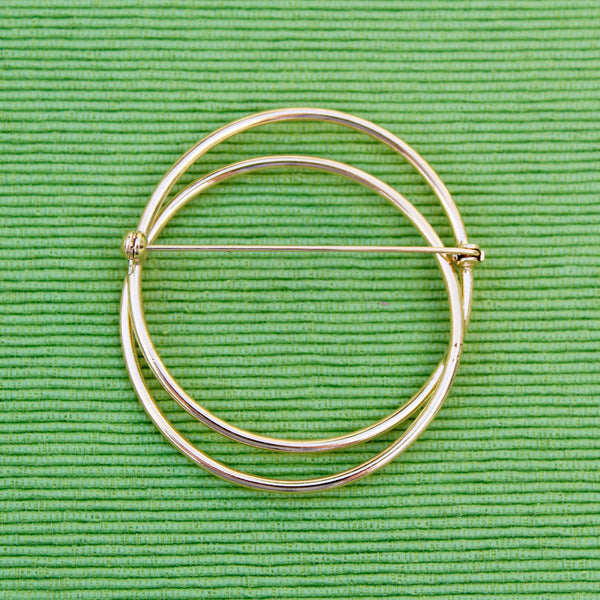 70s Spiral Brooch with Pearl