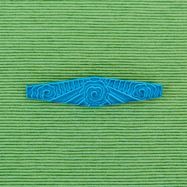 Large Art Nouveau Style Enamel Brooch