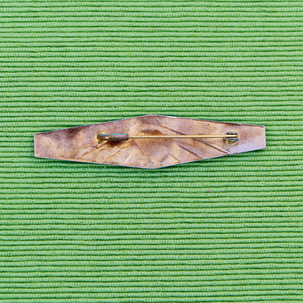 Large Art Nouveau Style Enamel Brooch