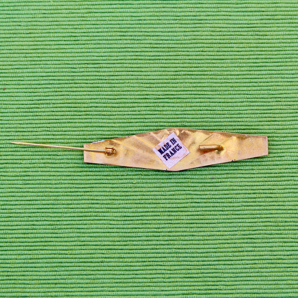 Large Art Nouveau Style Enamel Brooch