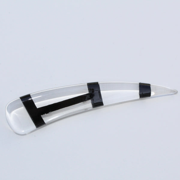 80s Lucite Striped Brooch