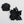 Load image into Gallery viewer, KTCD Rubber Corsage Black Medium
