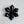 Load image into Gallery viewer, 1960s Black Acrylic Flower Brooch
