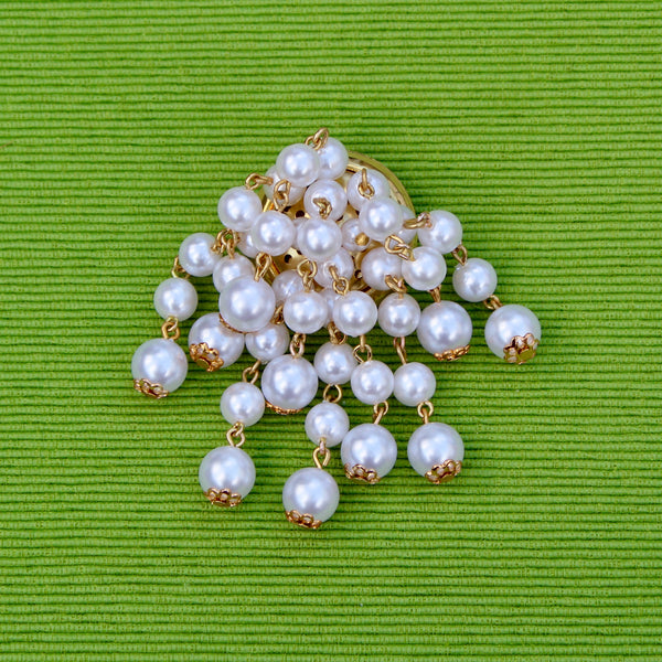 Pearl Waterfall Brooch